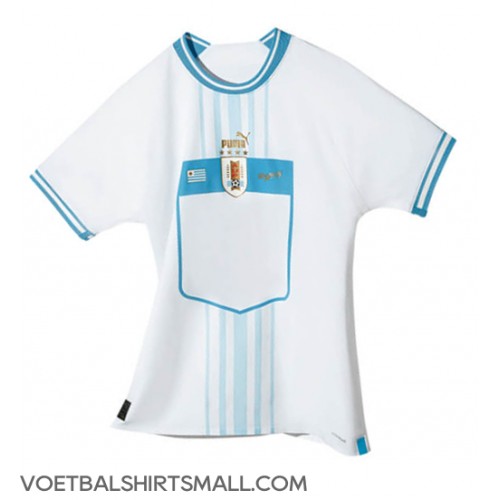Uruguay Voetbalkleding Uitshirt WK 2022 Korte Mouwen